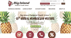 Desktop Screenshot of bigislandfcu.com